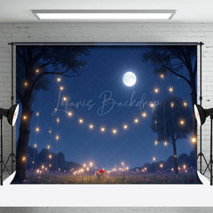 Lofaris Lighted Romantic Night Moonlight Wedding Backdrop