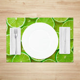 Lofaris Lime Slices Fruit Set of 4 Placemats For Dining