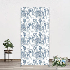 Lofaris Line Trees Wetland Animals Birthday Rectangle Backdrop