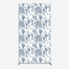 Lofaris Line Trees Wetland Animals Birthday Rectangle Backdrop