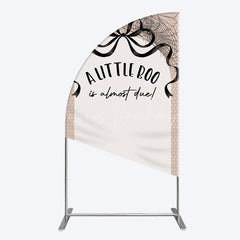 Lofaris Little Boo Almost Due Spider Web Half Moon Arch Backdrop