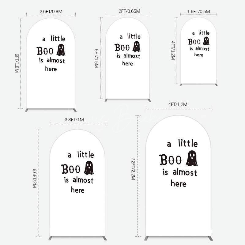 Lofaris Little Boo Almost Here Baby Shower Arch Backdrop
