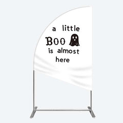 Lofaris Little Boo Almost Here Baby Shower Half Moon Arch Backdrop