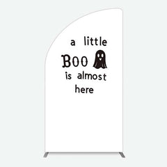 Lofaris Little Boo Almost Here Baby Shower Half Moon Arch Backdrop