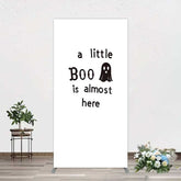 Lofaris Little Boo Almost Here Baby Shower Rectangle Backdrop