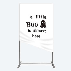 Lofaris Little Boo Almost Here Baby Shower Rectangle Backdrop