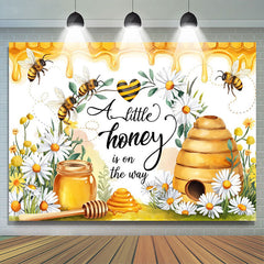 Lofaris Little Honey Bee Is On The Way Baby Shower Backdrop