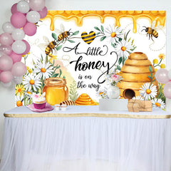 Lofaris Little Honey Bee Is On The Way Baby Shower Backdrop