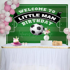 Lofaris Little Man Football Themed Birthday Party Backdrop