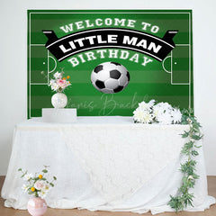 Lofaris Little Man Football Themed Birthday Party Backdrop