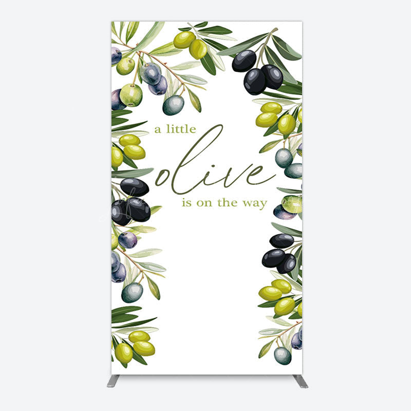 Lofaris Little Olive Is On The Way Baby Shower Arch Backdrop