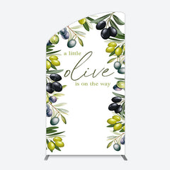 Lofaris Little Olive Is On The Way Baby Shower Arch Backdrop