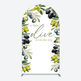 Lofaris Little Olive Is On The Way Baby Shower Arch Backdrop