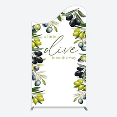 Lofaris Little Olive Is On The Way Baby Shower Arch Backdrop