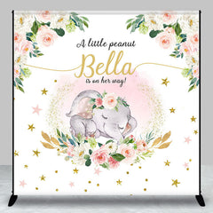 Lofaris Little Peanut Is On Her Way Custom Baby Shower Backdrop