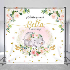 Lofaris Little Peanut Is On Her Way Custom Baby Shower Backdrop