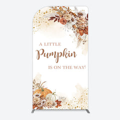 Lofaris Little Pumpkin Boho Floral Baby Shower Arch Backdrop
