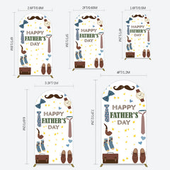 Lofaris Love Stars Tie Watch Happy Fathers Day Arch Backdrop