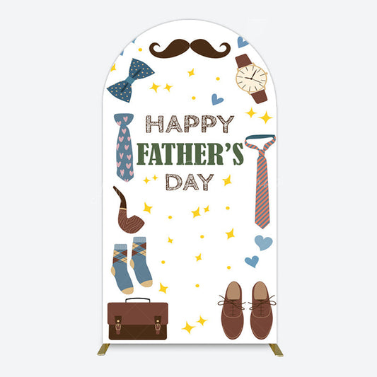 Lofaris Love Stars Tie Watch Happy Fathers Day Arch Backdrop