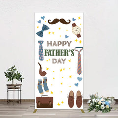 Lofaris Love Stars Tie Watch Happy Fathers Day Rectangle Backdrop