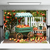 Lofaris Lovely Apple Orchard Car Fence Photography Backdrop