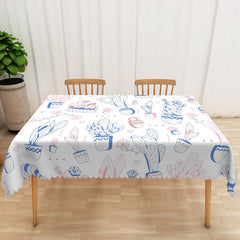 Lofaris Lovely Holiday Tablecloth with Carnival Pattern for Circus Themed Birthday Party and Festive Events