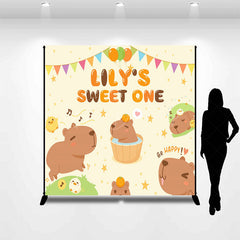 Lofaris Lovely Makabaka Life Custom Happy Birthday Backdrop