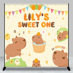 Lofaris Lovely Makabaka Life Custom Happy Birthday Backdrop