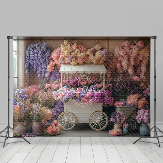 Lofaris Lovely Sweet Fresh Flowers Indoor Wedding Backdrop