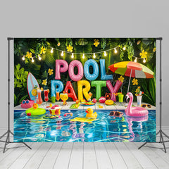 Lofaris Lovely Sweet Hawaiian Summer Pool Party Backdrop
