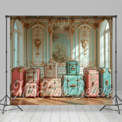 Lofaris Luxurious Wall Colorful Luggage Room Set Backdrop