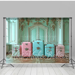Lofaris Luxurious Wall Colorful Luggage Room Set Backdrop