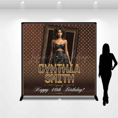 Lofaris Luxury Coffee Custom Photo 40th Birthday Backdrop
