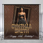 Lofaris Luxury Coffee Custom Photo 40th Birthday Backdrop