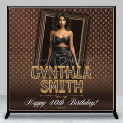 Lofaris Luxury Coffee Custom Photo 40th Birthday Backdrop