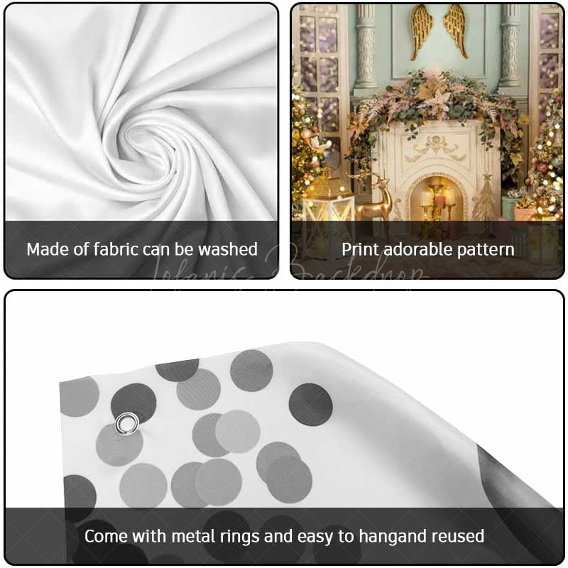 Lofaris Luxury Indoor Fireplace Xmas Tree Garage Door Banner