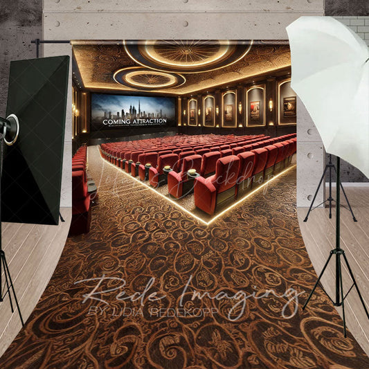 Lofaris Luxury Movie Theatre Architecture Sweep Backdrop
