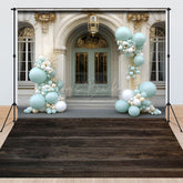 Lofaris Luxury Palace Balloons Wood Floor Combo Set Backdrop