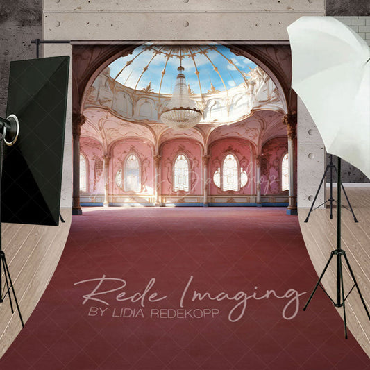 Lofaris Luxury Pink Ballroom Architecture Sweep Backdrop