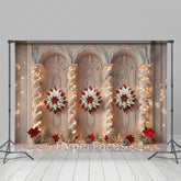 Lofaris Luxury Retro Wall Wreath Light Christmas Backdrop