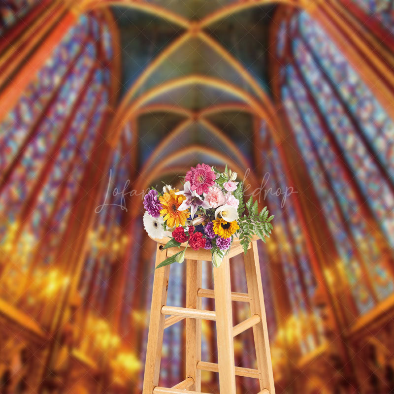 Lofaris Luxury Splendid Palace Top Scene Photo Backdrop