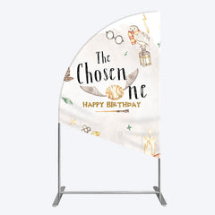 Lofaris Magic Academy Cartoon The Chosen One Half Moon Arch Backdrop