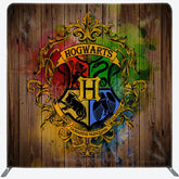 Lofaris Magic Academy Wood Retro Square Tension Backdrop