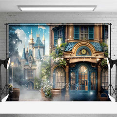 Lofaris Magic Castle Town Backdrop Vintage Street Shop Facade Photography Background Fairytale Kingdom Photo Booth Prop
