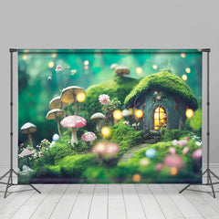 Lofaris Magic Forest Mushroom Spring Photo Room Set Backdrop