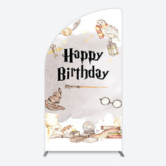 Lofaris Magic Wizard World Happy Birthday Arch Backdrop