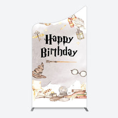 Lofaris Magic Wizard World Happy Birthday Arch Backdrop