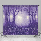 Lofaris Magical Abstract Purple Forest Photography Backdrop