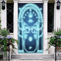 Lofaris Magical Blue Lighted Moria Gate Party Door Cover