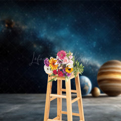 Lofaris Magical Blue Starry Galaxy Science Fiction Backdrop